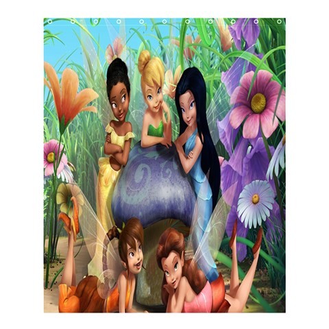Shower0170 Bath Shower Curtain Beautiful Cartoon Anime Movie Tinkerbell Fairy Tale Gaming Fantasy.jpg