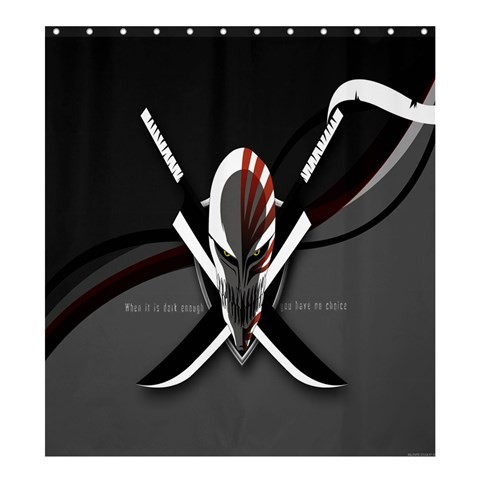 Shower0185 Bath Shower Curtain Bleach Hollow Ichigo Japanese Anime Manga Series Horror Movie.jpg