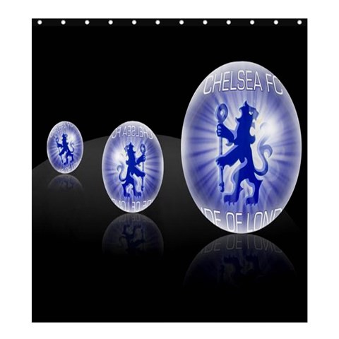 Shower0198 Bath Shower Curtain Chelsea FC Logo In Light Ball English Football Club One Life One Love.jpg
