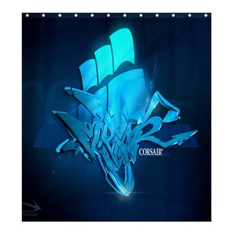 Shower0205 Bath Shower Curtain Corsair Logo American Computer Peripherals And Hardware Company Anime.jpg