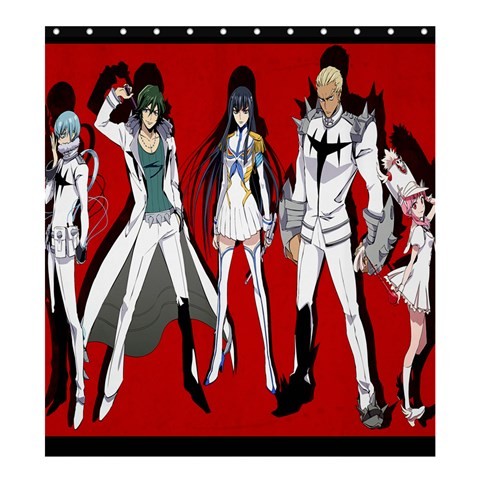 Shower0200 Bath Shower Curtain Chibi Kill La KIll Cute Funny Japanese Animation Movie Game Fantasy.jpg