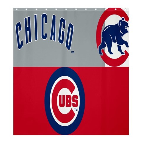 Shower0202 Bath Shower Curtain Chicago Cubs UBS Sports Baseball Logo Elegant Game Animation Fantasy.jpg