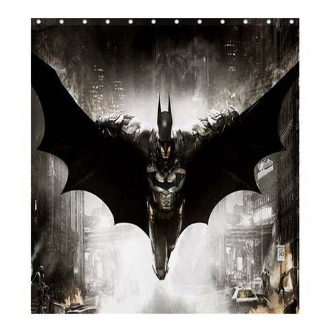 Shower0012 Bath Shower Curtain Batman Arkham Knight Dark Superheroes Anime Fantasy Movie For Game.jpg