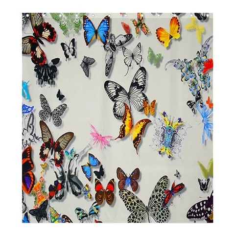 Shower0028 Bath Shower Curtain Butterfly Nature Animal Butterflies Design For Game Fantasy Animation.jpg