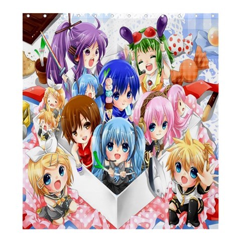 Shower0032 Bath Shower Curtain Chibi Vocaloid Japanese Anime Cartoon Movie In Great Party Editions.jpg