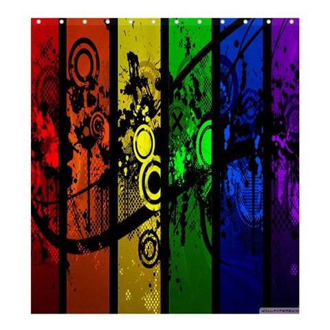 Shower0017 Bath Shower Curtain Beautiful Abstract Art Design In Nature Rainbow Animation Fantasy.jpg
