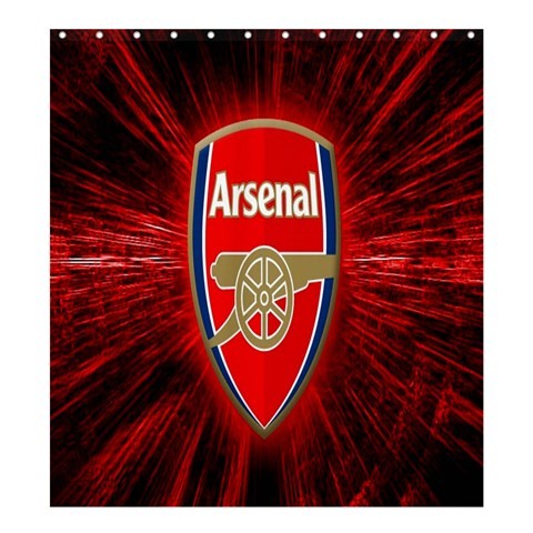 Shower0010 Bath Shower Curtain Arsenal FC Logo Football Club Elegant Fresh Red Design Sports Game.jpg