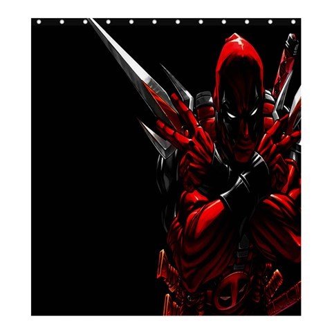 Shower0076 Bath Shower Curtain Marvel Super Heroes American Movie Deadpool Comic For Gaming Fantasy.jpg