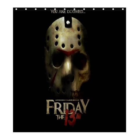 Shower0055 Bath Shower Curtain Friday The 13th Mask American Horror Animation Fantasy.jpg