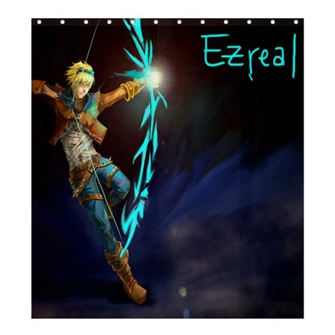 Shower0046 Bath Shower Curtain Ezreal The Prodigal Explorer With Arrow Video Game.jpg