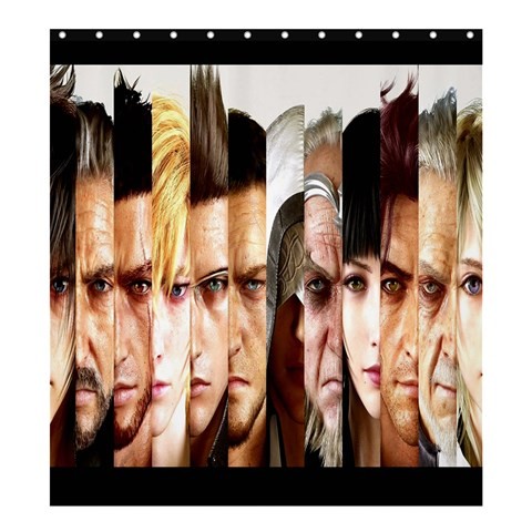Shower0047 Bath Shower Curtain Final Fantasy Fiction Characters Anime Movie In Elegant Design Face.jpg