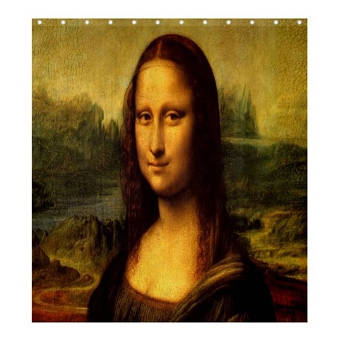 Shower0082 Bath Shower Curtain Monalisa Paint Lisa Gherardini Italian Renaissance Leonardo Da Vinci.jpg