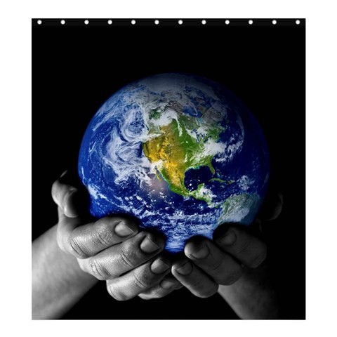 Shower0043 Bath Shower Curtain Earth In Hands Beautiful Nature Galaxy Design Animation Game Fantasy.jpg