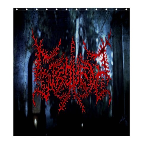 Shower0079 Bath Shower Curtain Metal Leaf Heavy Dark Music In Scary Horror Jungle Editions Fantasy.jpg