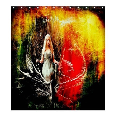 Shower0062 Bath Shower Curtain Game Of Thrones Mother Of Dragon American Fantasy Anime Drama Movie.jpg