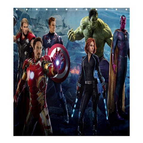Shower0077 Bath Shower Curtain Marvel Super Heroes American Movie The Avengers For Gaming Fantasy.jpg