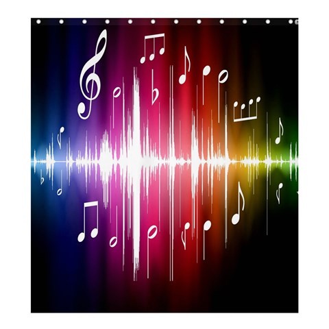 Shower0083 Bath Shower Curtain Musical Scale Beautiful Nature Light Design Fantasy For Video Game.jpg