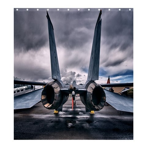 Shower0069 Bath Shower Curtain Jet Plane Aeroplane Millitary Aircraft Most Beautiful Nature Design.jpg