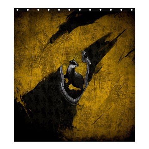 Shower0246 Bath Shower Curtain Harry Potter Hufflepuff Fantasy Novels JK. Rowling Movie Magic Anime.jpg