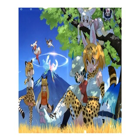 Shower0262 Bath Shower Curtain Kemono Friends Japanese Media Video Game In Cute Funny Design Fantasy.jpg