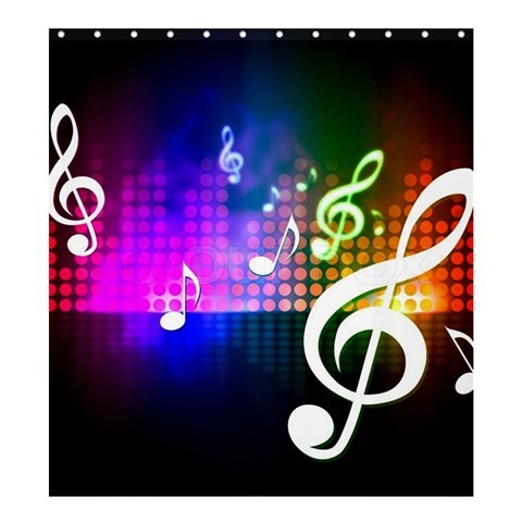 Shower0273 Bath Shower Curtain Musical Scale Beautiful Nature Rainbow Light Design Fantasy For Game.jpg