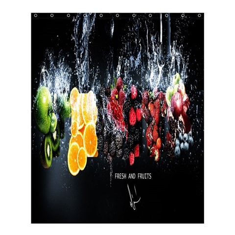 Shower0234 Bath Shower Curtain Fresh Fruits In Nature Black Background For Game Animation Fantasy.jpg