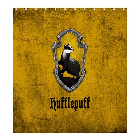 Shower0247 Bath Shower Curtain Harry Potter Hufflepuff Logo Fantasy Novels Movie JK. Rowling Anime.jpg