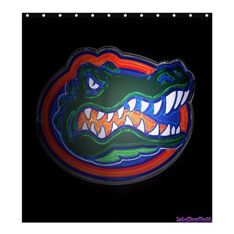 Shower0231 Bath Shower Curtain Florida Gator Logo Football Team In Elegant Black Design.jpg
