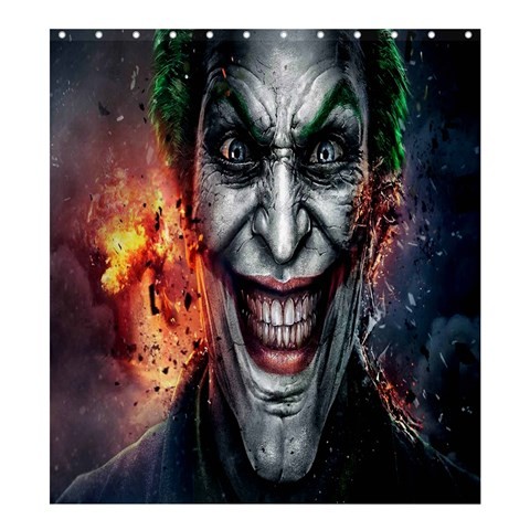 Shower0256 Bath Shower Curtain Joker Batman Enemy Superheroes Movie For Video Game Animation Fantasy.jpg