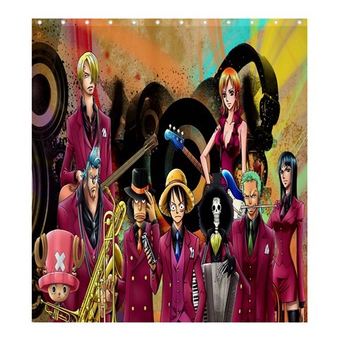 Shower0293 Bath Shower Curtain One Piece Japanese Manga Series Character Logo Elegant Design Fantasy.jpg