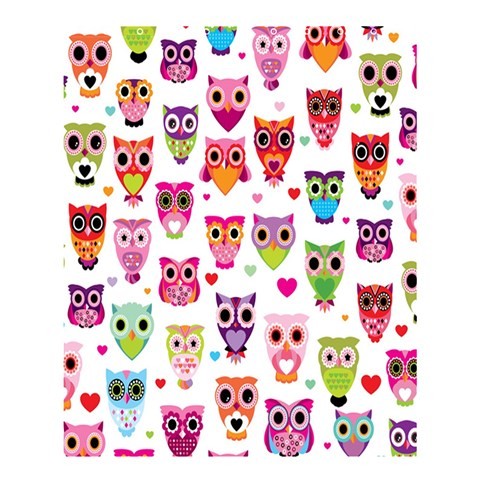 Shower0301 Bath Shower Curtain Owl Face In Beautiful White Background For Game Fantasy Animation.jpg