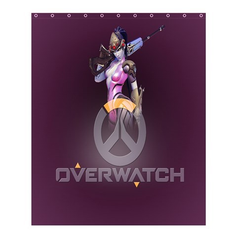 Shower0296 Bath Shower Curtain Overwatch Logo Widow Maker Shooter Video Game For Animation Fantasy.jpg
