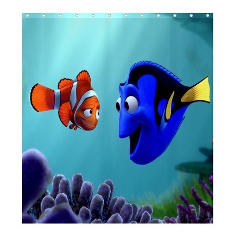 Shower0283 Bath Shower Curtain Nemo And Dory Clown Fish Animation Fantasy Disney Movie.jpg