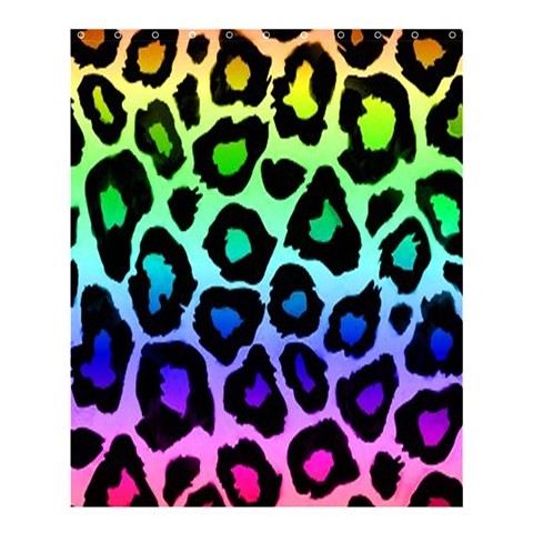 Shower0320 Bath Shower Curtain Rainbow Zebra Feather In Nature Abstract Art Design Animation Fantasy.jpg