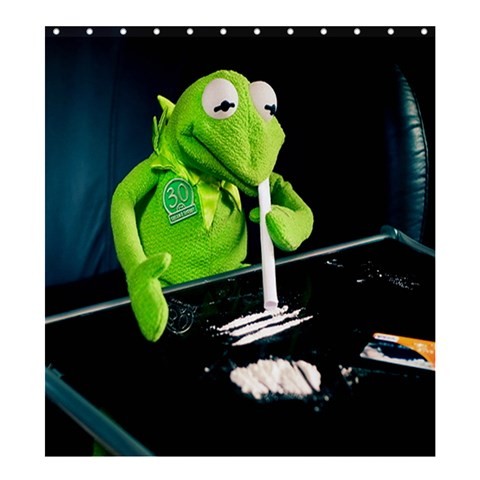 Shower0089 Bath Shower Curtain New Cartoon Kermit The Frog Animal Movie For Kids Gaming Fantasy.jpg