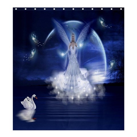 Shower0123 Bath Shower Curtain Swan Angel Beautiful Sexy Swan Angel In Blue Lake With Moon Light.jpg