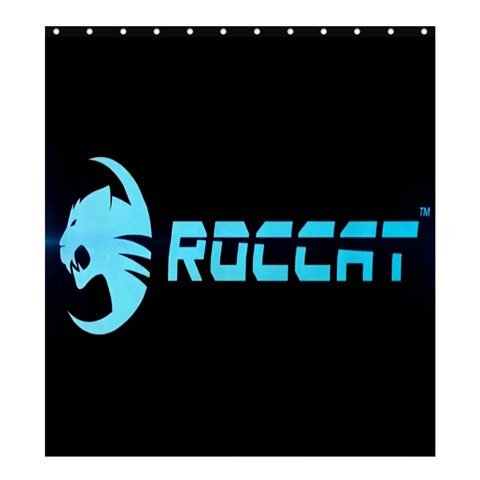 Shower0101 Bath Shower Curtain Roccat Logo Set The Rules Blue Light Elegant Design Video Game Anime.jpg