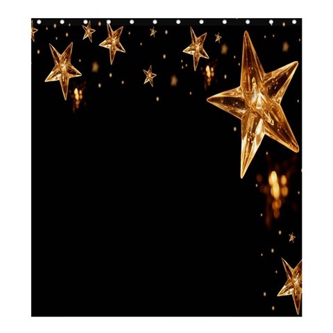 Shower0111 Bath Shower Curtain Star In Black Night Golden Beautiful Nature Design Animation Fantasy.jpg