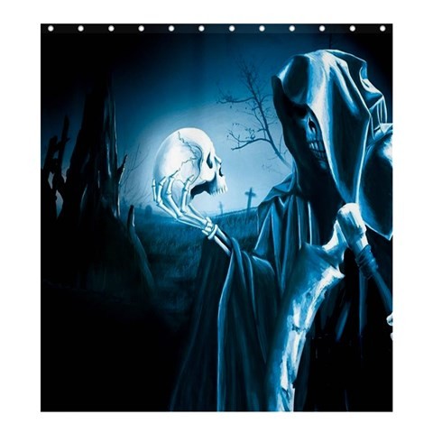 Shower0106 Bath Shower Curtain Skull Reaper Halloween Horror Scary Anime Dark Design At Moon Light.jpg