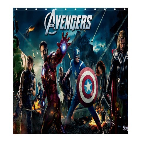 Shower0126 Bath Shower Curtain The Avengers Movie Civil War Captain America Iron Man Superheroes.jpg