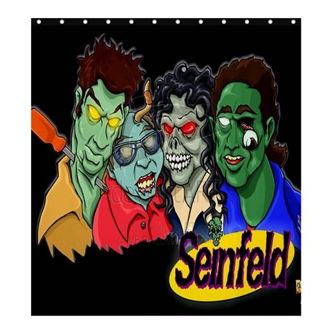 Shower0345 Bath Shower Curtain Seinfeld American Sitcom Comedy In Scary Design Animation Fantasy.jpg