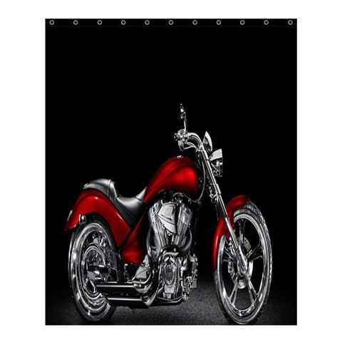 Shower0328 Bath Shower Curtain Red Luxury Motorcycles Sports For Game Animation.jpg
