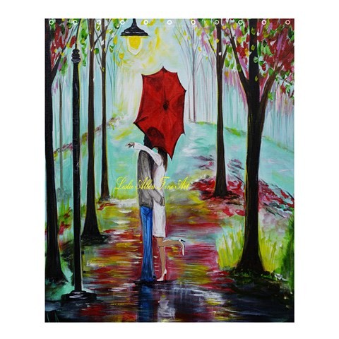 Shower0332 Bath Shower Curtain Romantic Couple Lover Paint In Beautiful Umbrella Design In Love Game.jpg