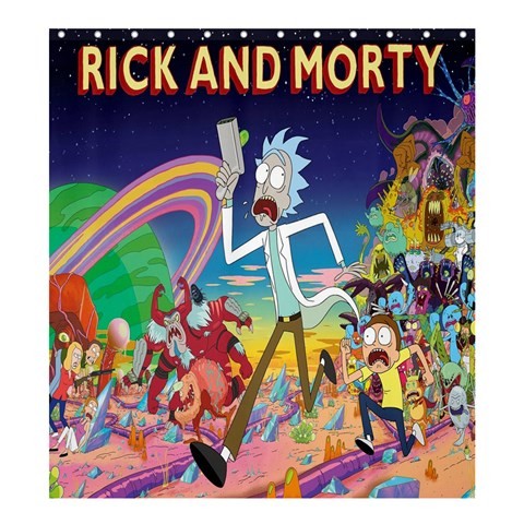 Shower0329 Bath Shower Curtain Rick And Morty American Animation Fantasy Movie.jpg