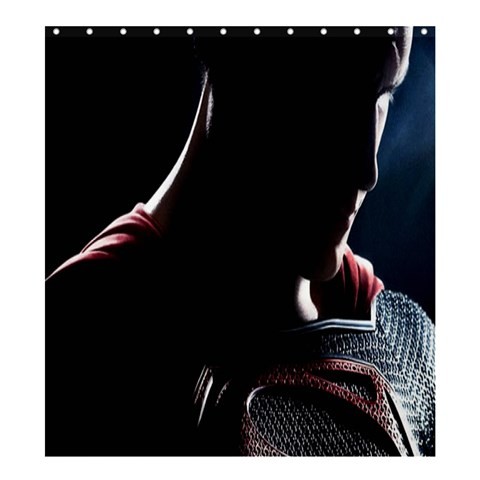 Shower0365 Bath Shower Curtain Superman Man Of Steel Superheroes Movie For Game Animation Fantasy.jpg