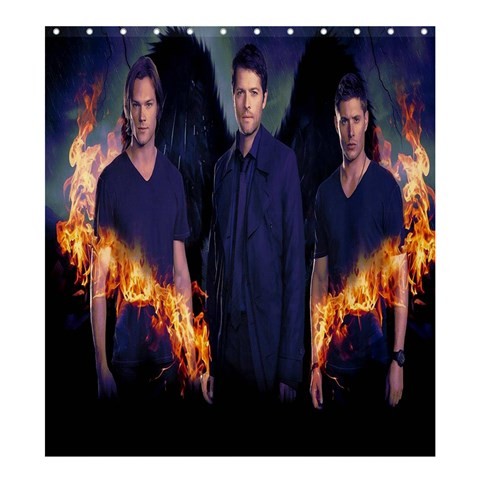 Shower0366 Bath Shower Curtain Supernatural American Fantasy Horror Movie Sam And Dean Winchester.jpg