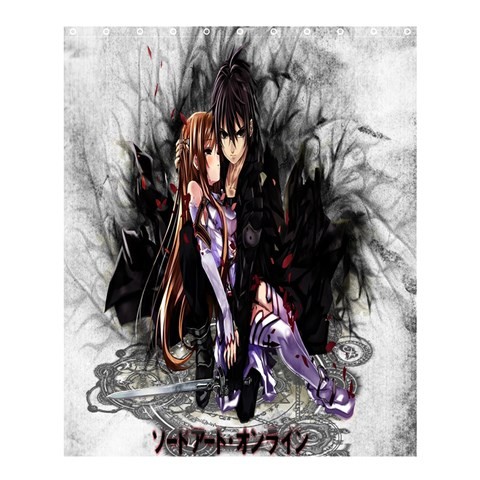 Shower0369 Bath Shower Curtain Sword Art Online Japanese Novel Movie Romantic Fantasy For Game Anime.jpg