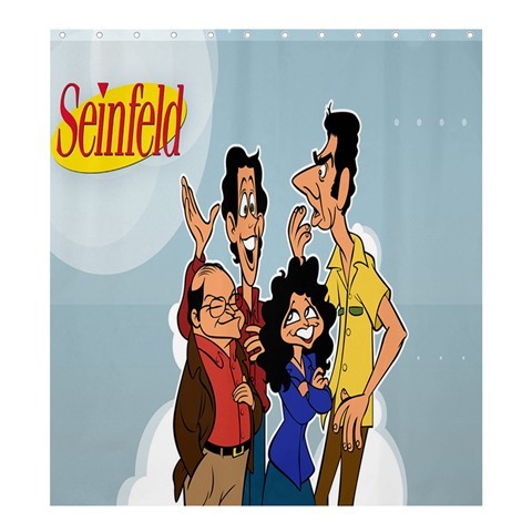 Shower0344 Bath Shower Curtain Seinfeld American Sitcom Comedy Cute Funny Movie Animation Fantasy.jpg