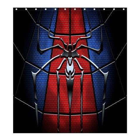 Shower0356 Bath Shower Curtain Spiderman The Amazing Spiderman Logo Superheroes Movie Anime Fantasy.jpg