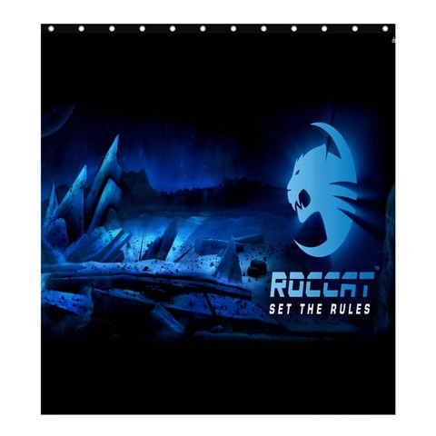 Shower0331 Bath Shower Curtain Roccat Logo Set The Rules Blue Elegant Design For Game Anime Fantasy.jpg